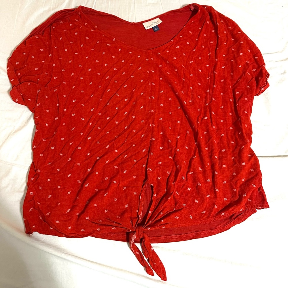 Universal Thread Tie-Front Short Sleeve Top
